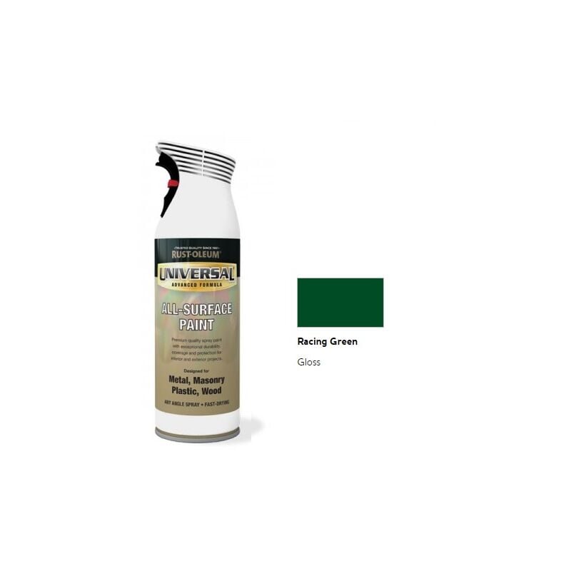 Rust-oleum - Universal All Surface Spray Paint - Gloss - Racing Green - 400ml - Racing Green