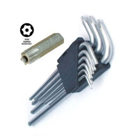 Torx En Acier Chiavini Set 9 Pièces De T10 à T50 Professionnel Avec Boîtier