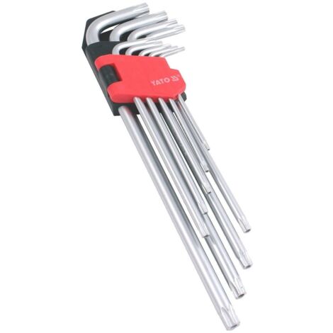 TORX-SCHLÜSSEL T10-T50 LANG 9-TEILIGES SET - YT-0512
