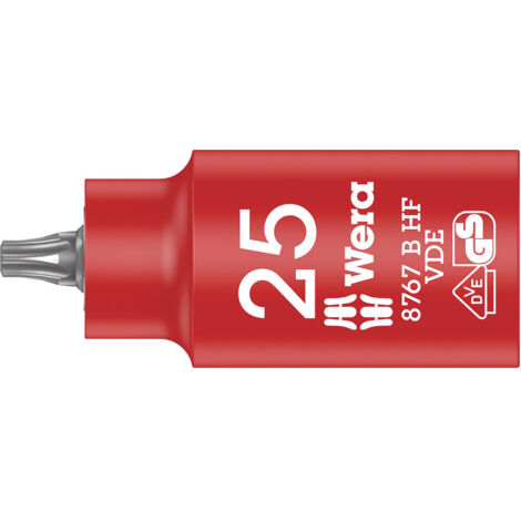 TORX Vaso de punta aislado con función de retenció 8767 B VDE HF TORX 25 - Wera