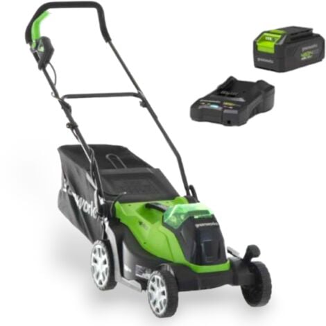 Tosaerba a batteria 48V con batteria e caricabatteria Greenworks G48LM36K2