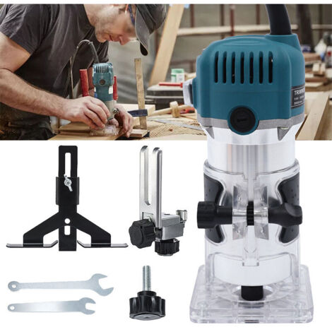 Tosaerba elettrico portatile da 800 W, laminatrice per legno, fresatrice a mandrino, utensile da falegname, utensile da taglio, scanalatrice, macchina per incisione, 30.000 giri/min