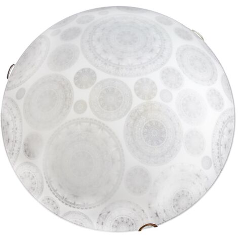 TOSCA LAMPADA PLAFONIERA 2 LAMPADINE E27 40 CM RUOTE