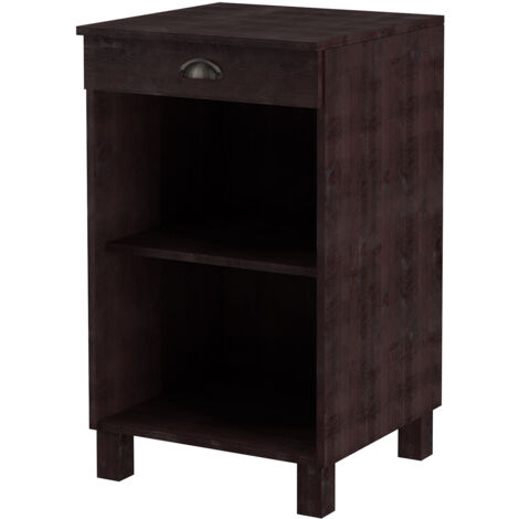 Toscana-Armoire avec 1 tiroir en pin brun