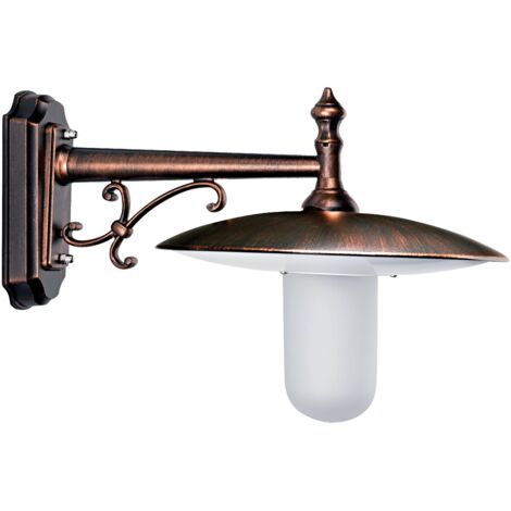 TOSCANE Applique Mur Ext. IP44 IK02 cuivré E27 57W max. Lpe non incl. ARIC 4080