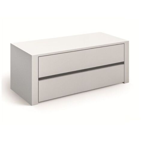 Toscohome – Bloc-tiroirs intérieur pour armoire avec 2 tiroirs blanc 83,6x44,5x43H cm – Matériau aggloméré plaqué – Tiroirs coulissants – Pour penderies et armoires