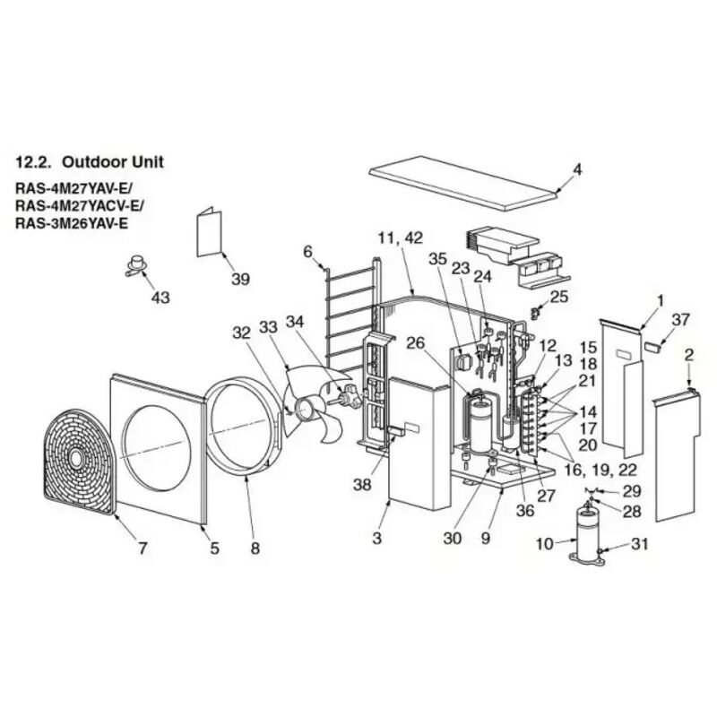 4302C097 moteur de ventilation - Toshiba