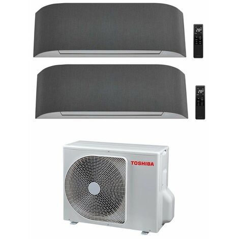 Toshiba – Climatiseur réversible Dual Split 10000+13000 BTU – Wi-Fi intégré – Technologie Inverter – HADA Care Flow – A++ – Silencieux jusqu'à 19 dB