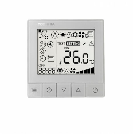 Toshiba – Commande filaire pour motorisations – Alimentation électrique 230V – Commande simplifiée pour installation rapide – Compatible avec divers systèmes