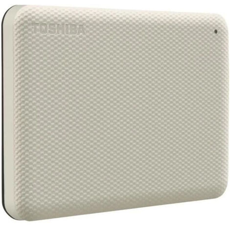 TOSHIBA Disco rigido esterno - Canvio Advance - 2,5" - 4 TB - Porta USB 3.2 - Bianco - Software di sicurezza e backup inclusi