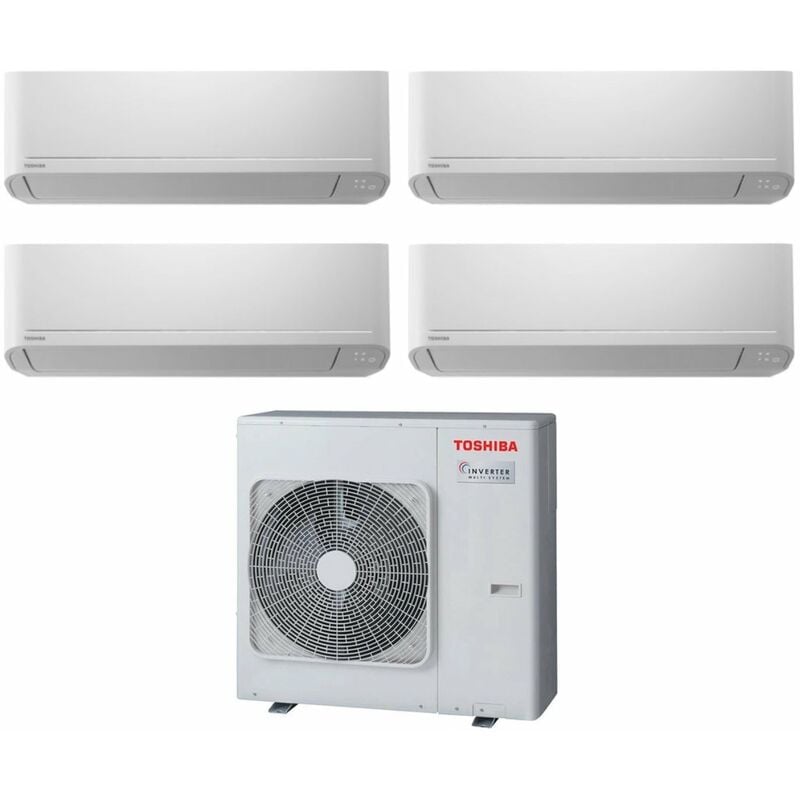 Toshiba - Quadri Split rèversible Climatiseur série seiya 13+13+13 (12+12+12) RAS-4M27U2AVG-E R-32 Wi-Fi Optionnel 13000+13000+13000