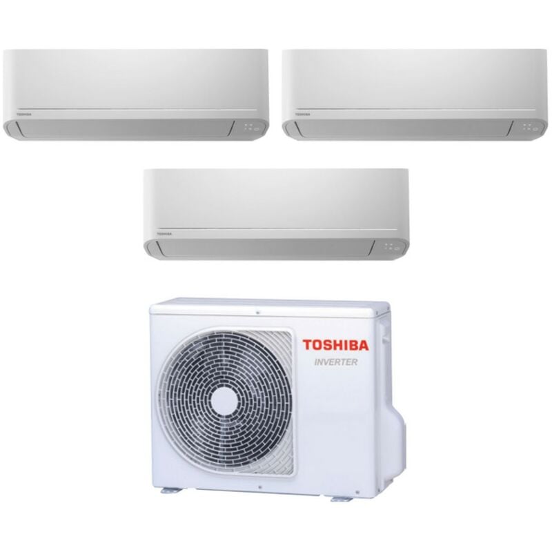 Trial split inverter air conditioner series seiya 7+7+7 ras-3m18u2avg-e r-32 wi-fi optional 7000+7000 - Toshiba