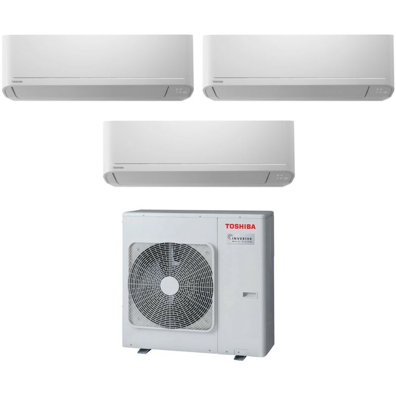 Toshiba - trial split inverter air conditioner series seiya 7+7+7 ras-3m26u2avg-e r-32 wi-fi optional 7000+7000