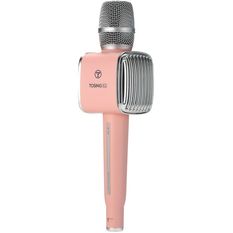 

G1 Reproductor de Karaoke Inalambrico Bluetooth 5.0 Microfono Altavoz Grabacion Cantando Microfono en vivo 2600mAh Recargable TWS Duet Singing para