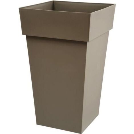Toskana-Topf 39x39x65 Taupe