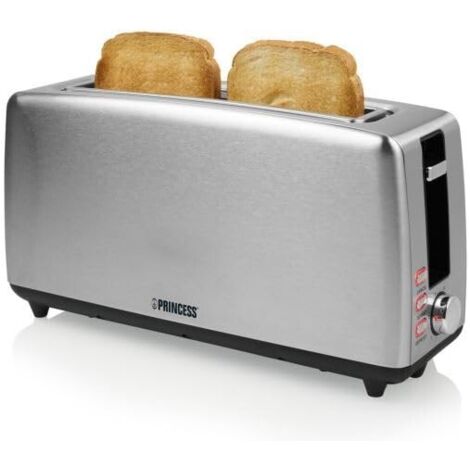 Tostador Princess 142405 Ranura Larga Ancha 1000W Acero Inoxidable