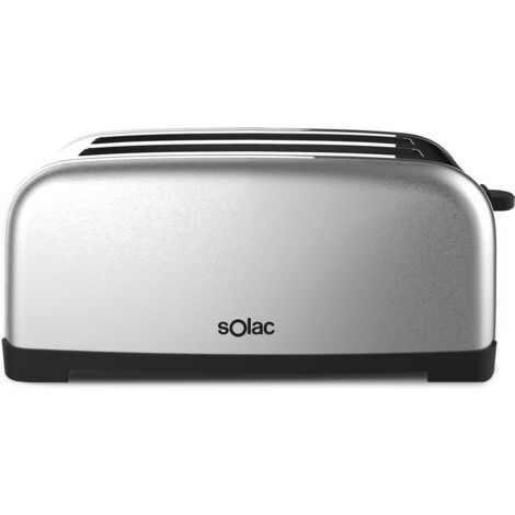 TOSTADOR SOLAC TL5419 YE-YE, INOX. 2 RANURAS EXTRA LARGAS, REGULADOR TIEMPO TOSTADO