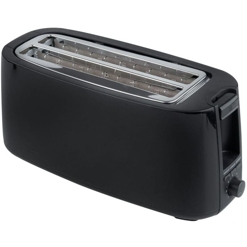 Tostadora Negra Grande de Plástico 1400W para 4 piezas Kuken