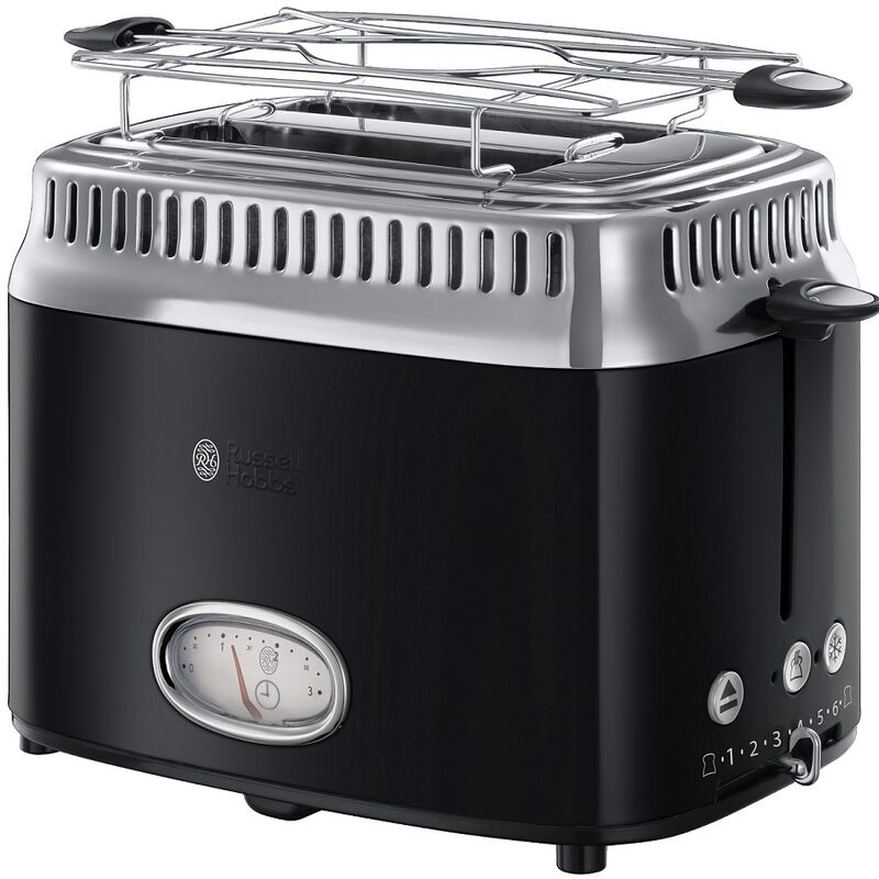 Tostadora de 2 ranuras 1300w negra - 21681-56 Russell Hobbs