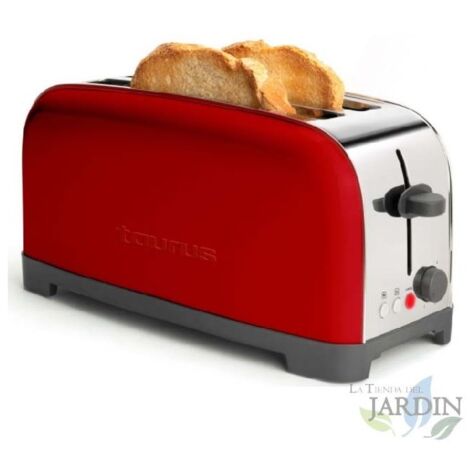Tostadora Vintage Red Taurus 1400W  Acero Inoxidable