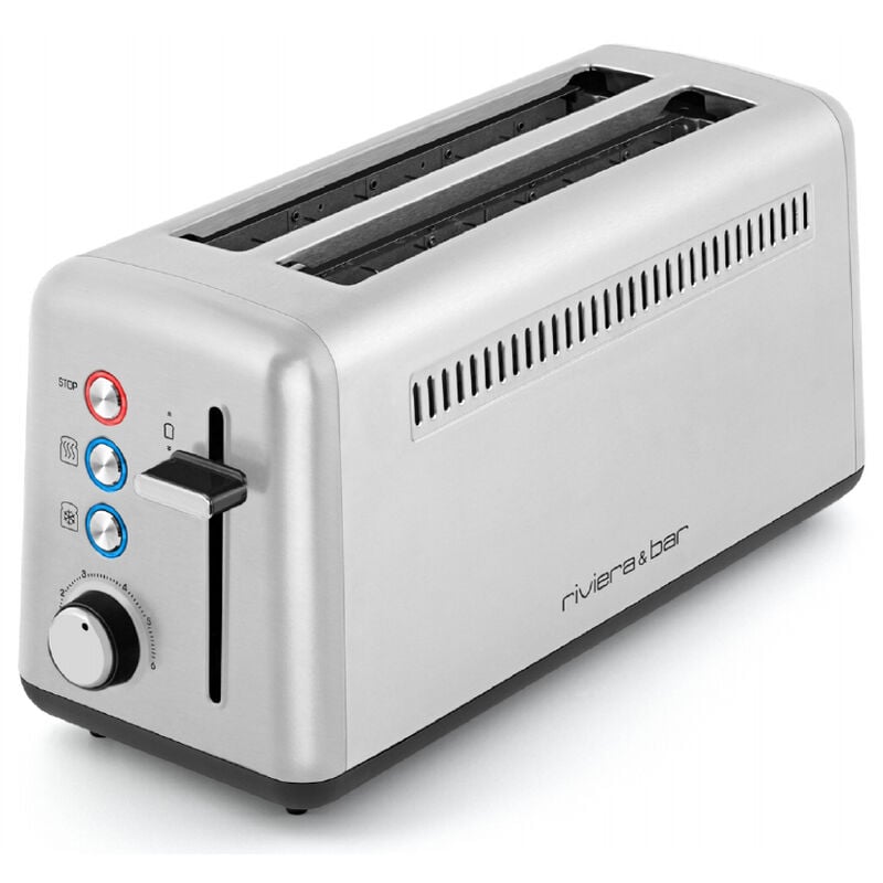 Tostapane 2 fessure 1500w acciaio inox - qgp480