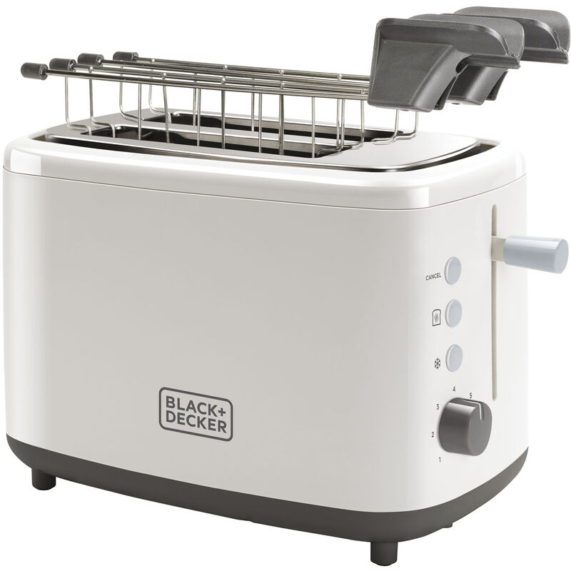 Black+decker BXTOA820E Tostapane, 820 w, Plastica, Bianco