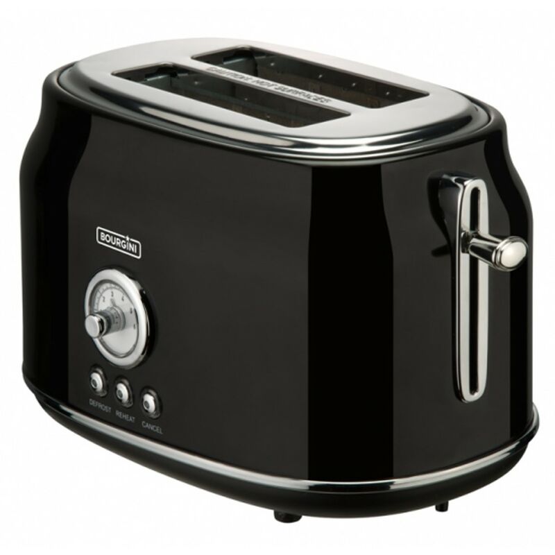 Tostapane Bourgini retro nero 815w 2 fette