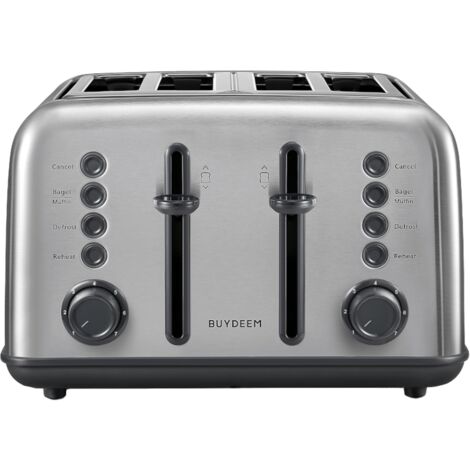 Tostapane BUYDEEM a 4 fette, modello DT640E, acciaio inossidabile, UE
