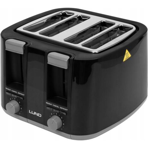 TOSTAPANE LUND 1300-1500W NERO