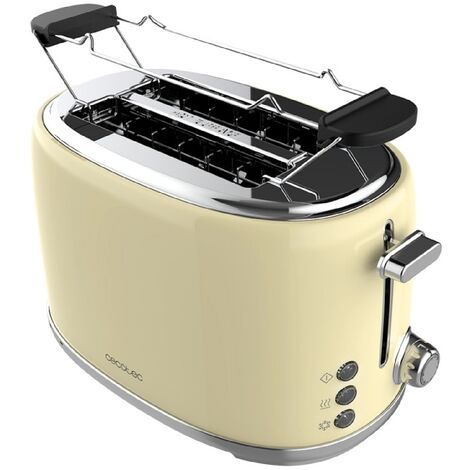 Tostapane verticale Toast&Taste 1000 Retro Double Beige Cecotec