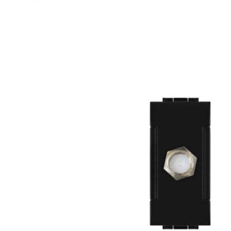 TOT Elettric T1 825 Presa TV SAT a Vite Satellitare Nera Femmina Compatibile Bticino Living TOT825N