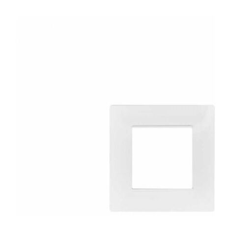 TOT Elettric T2 Placca 502 2 Posti Moduli Bianca Compatibile Vimar Plana M6003-1