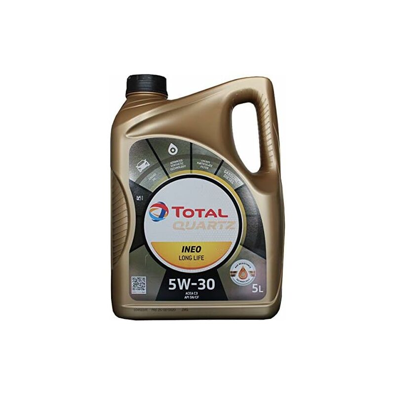 181712 Quartz Ineo Long Life 5W-30 Huile Moteurs, 5 litres - Total