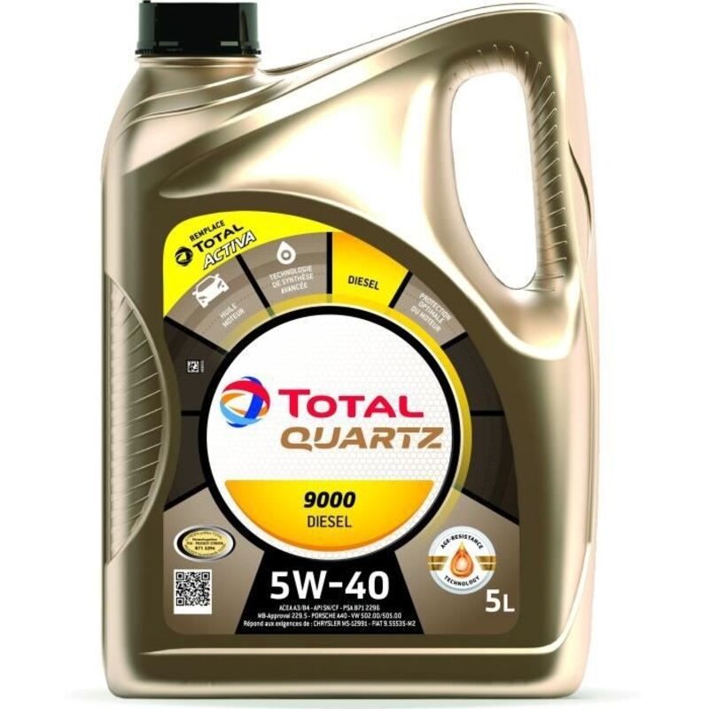 Total Motoröl 5l Quartz 9000 Diesel 5w40