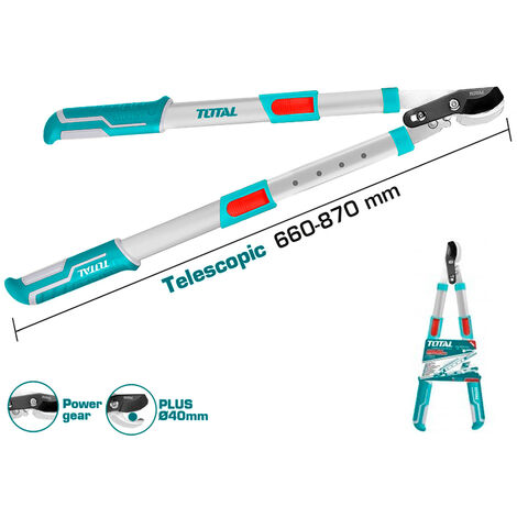 Total Tijera poda Junke con engranaje y mango extensible THTS1527416