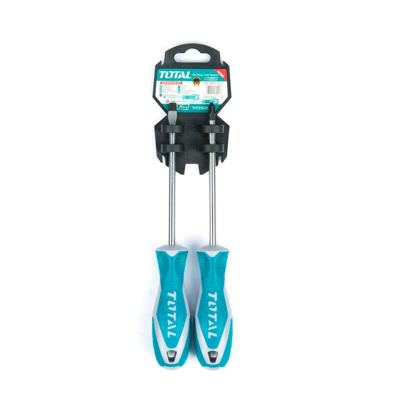 

Set 2 destornilladores Cr-V Total (SL6 5x6x125 - PH2 6x125) - Total Tools