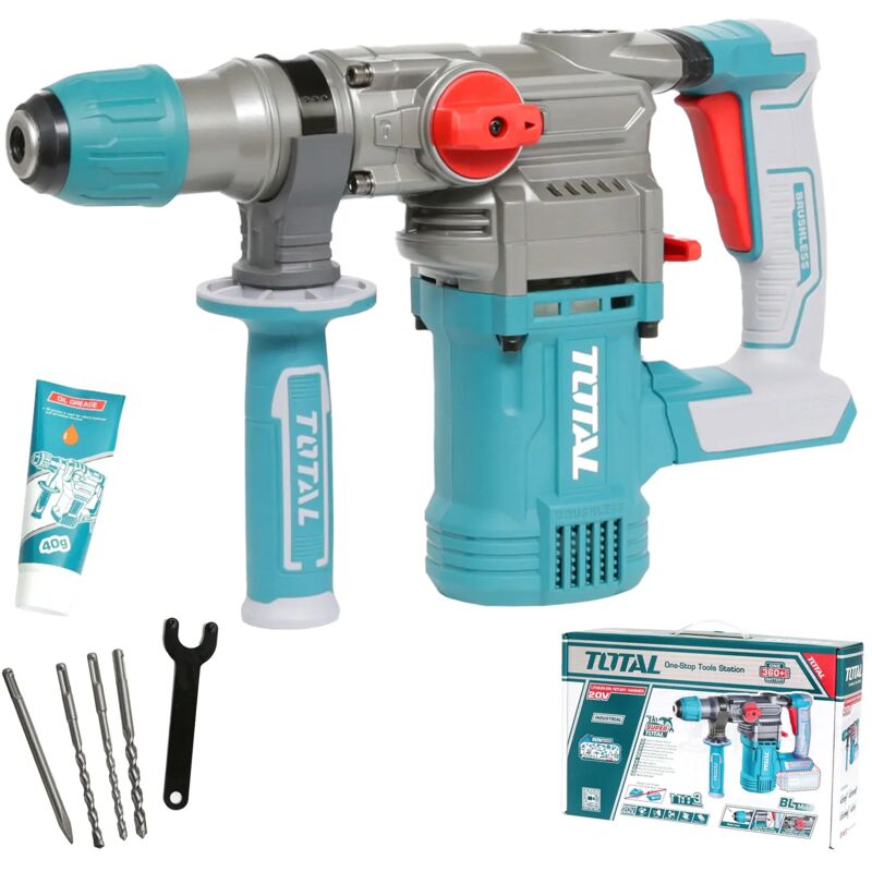 Total TRHLI20288 Martello Rotativo 4,5J SDS PLUS BRUSHLESS S/ SPAZZOLE 20V