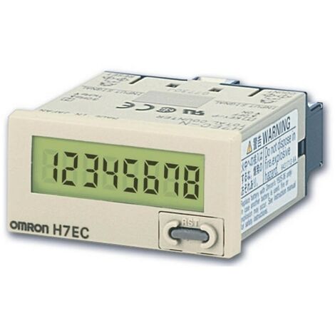 Totalisateur LCD Omron à 7 chiffres auto-alimenté H7ECNOMS-2322280