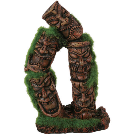 Totem 2 colonnes ki pouss. 7.7 x 5.6 x 13.8 cm. décoration aquarium. - zolux