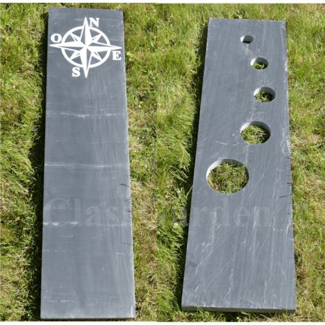 TOTEM ARDOISE - Pack de 2 pièces
