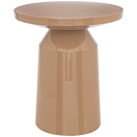 Totem-Beistelltisch Sita Metall beige D38cm - Atmosphera créateur d'intérieur