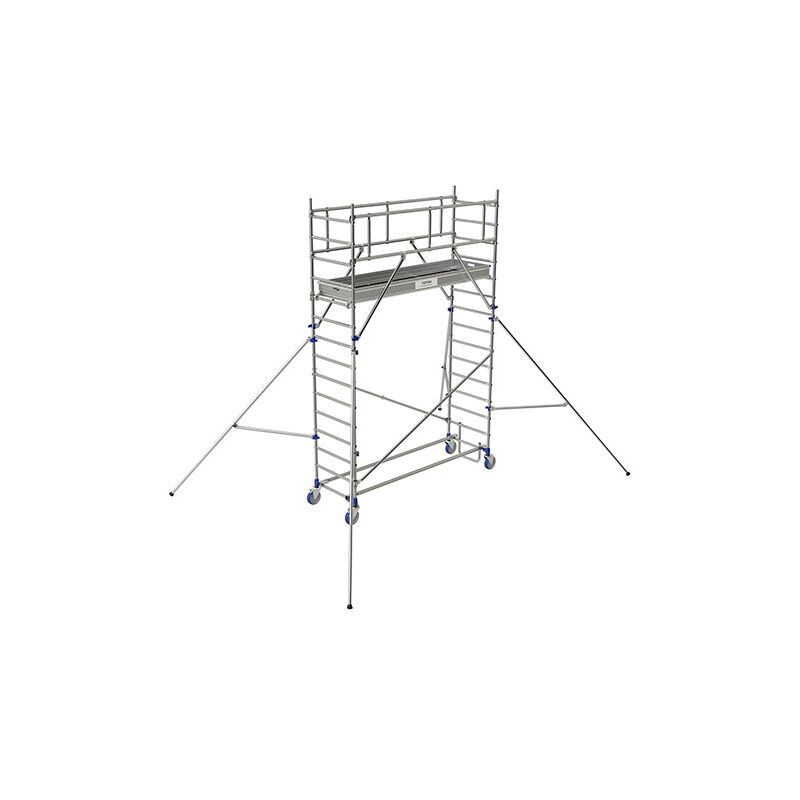 Echafaudage roulant 1 plateau - Hauteur de travail max 4.85m - 26403730