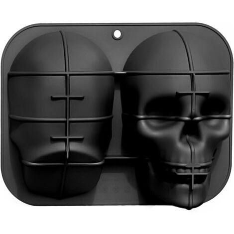 Totenkopf-Kuchenform, Halloween-Kuchenform, lebensmittelechtes Silikon