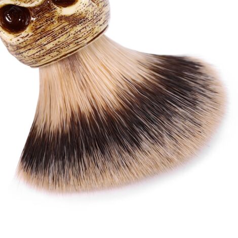 Totenkopfförmige Bartbürste für Barbiere und Herrenfriseur
