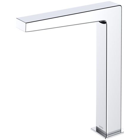 TOTO Automatik-Armaturenauslauf eckig hoch, 2 l/min, Ausladung 159mm, MS verchromt, R 1/2", berührungslose Waschtischarmatur