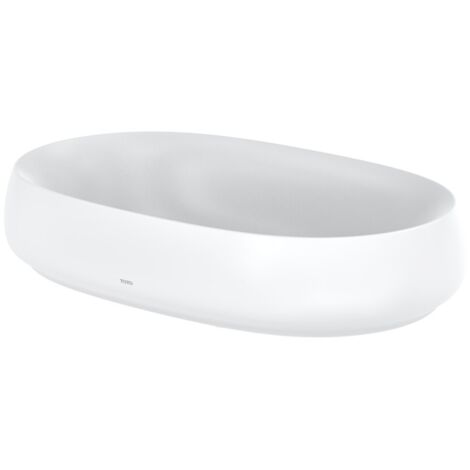 TOTO CE lavabo à poser, sans trou pour robinetterie, avec