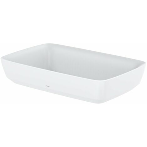 TOTO CE Lavabo sobre encimera, sin agujero para grifo, con