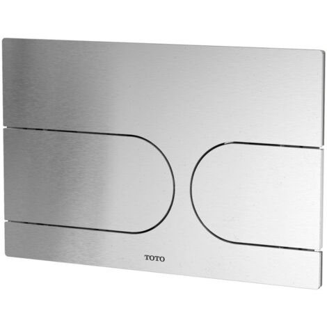 TOTO Drückerplatte für Neorest WX, Aluminium gebürstet, für Vorwandelement Washlet mit automatischer Spülung WH182EAT