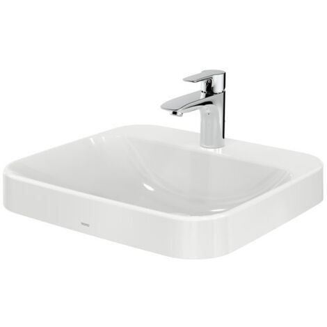 TOTO LF lavabo para muebles, 1 agujero para grifo, con