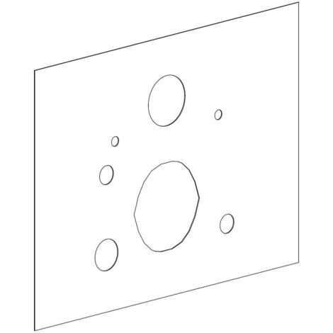 TOTO Montageschablone für Washlet Vorwandelement, WHP189-W